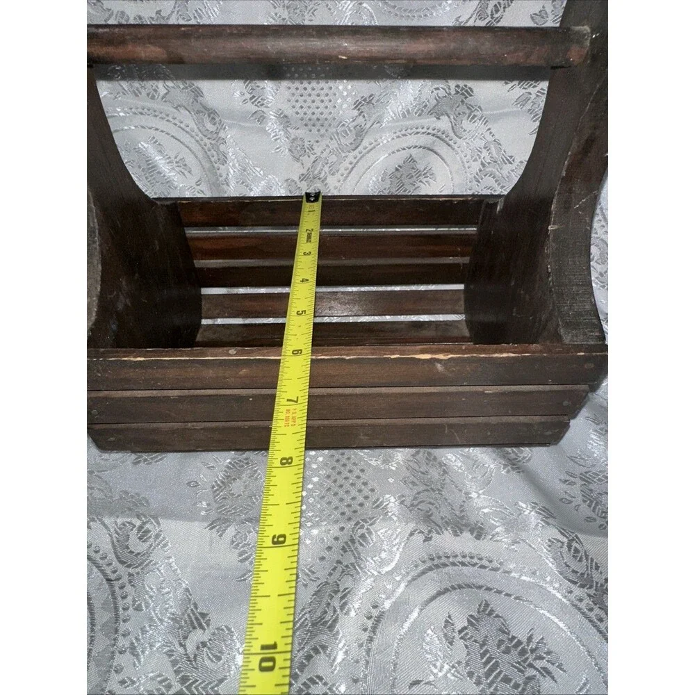 Brown Wooden Box Container with Handle For Multi Purpose